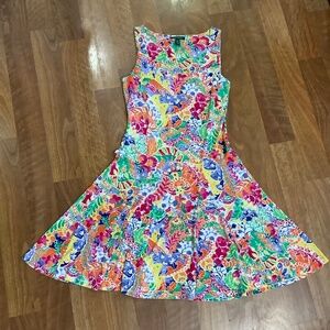 Ralph Lauren Spring Floral Dress Medium, like new
